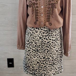 LOFT Animal Print Skirt (2)